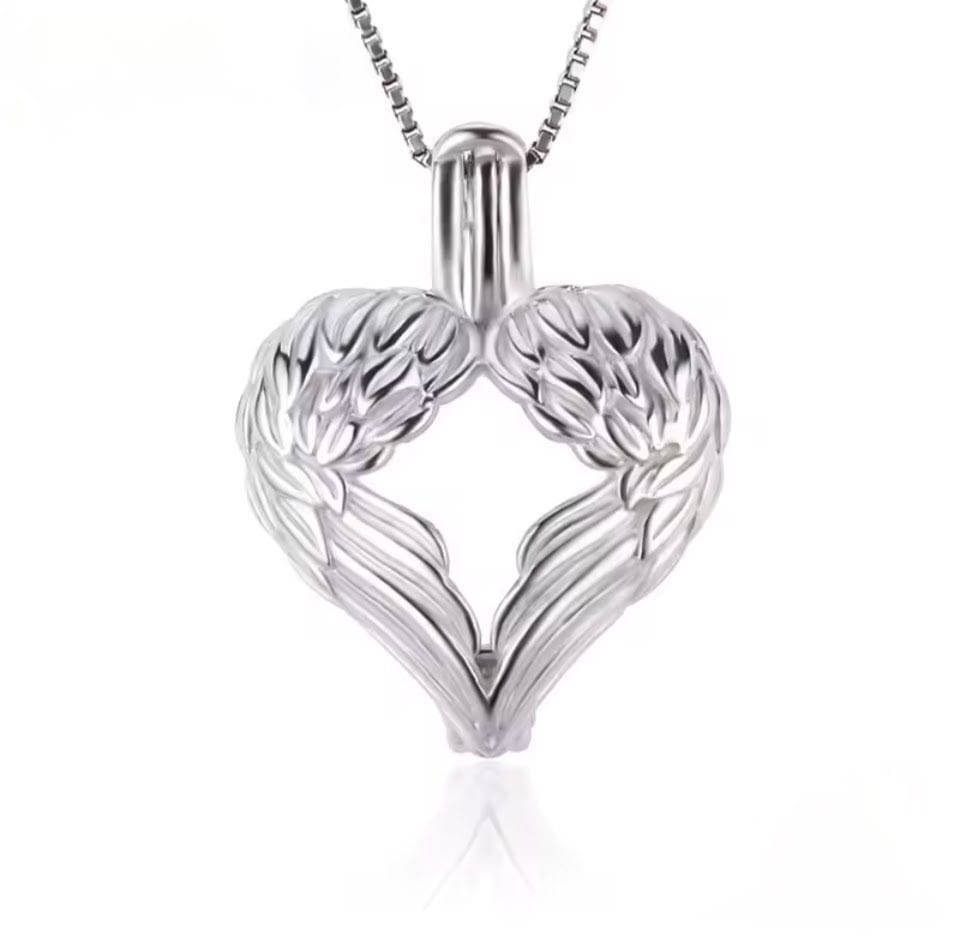 Angel Wings memorial pendant