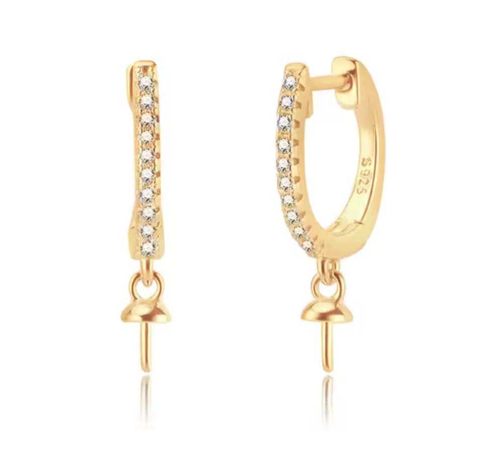 Hoops with Cubic zirconia detail