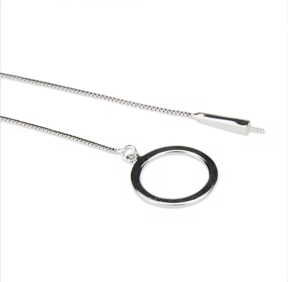 Pearl mount feed through Necklace