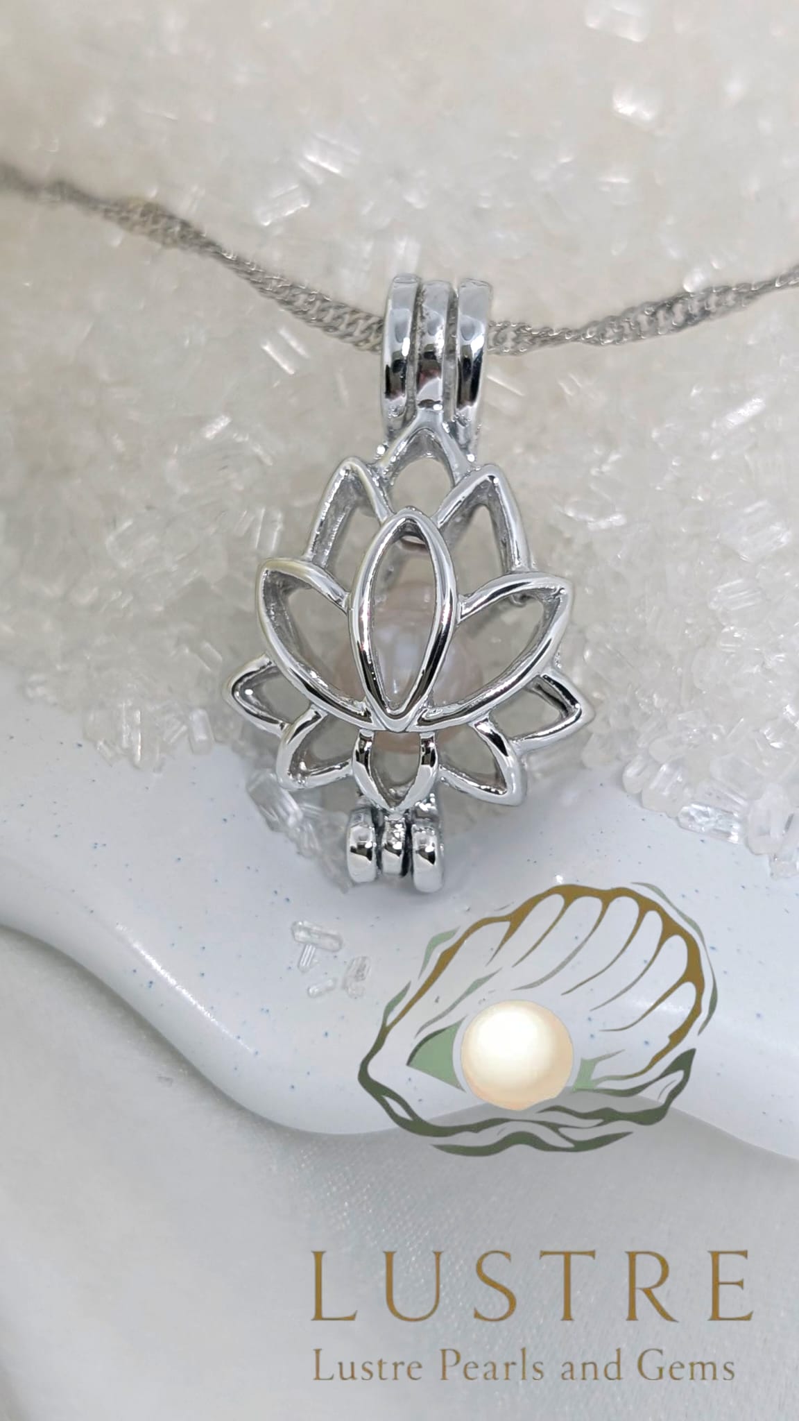 Lotus Flower pearl cage