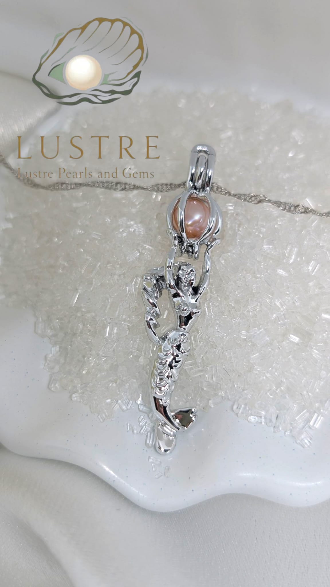 Mermaid cage pendant