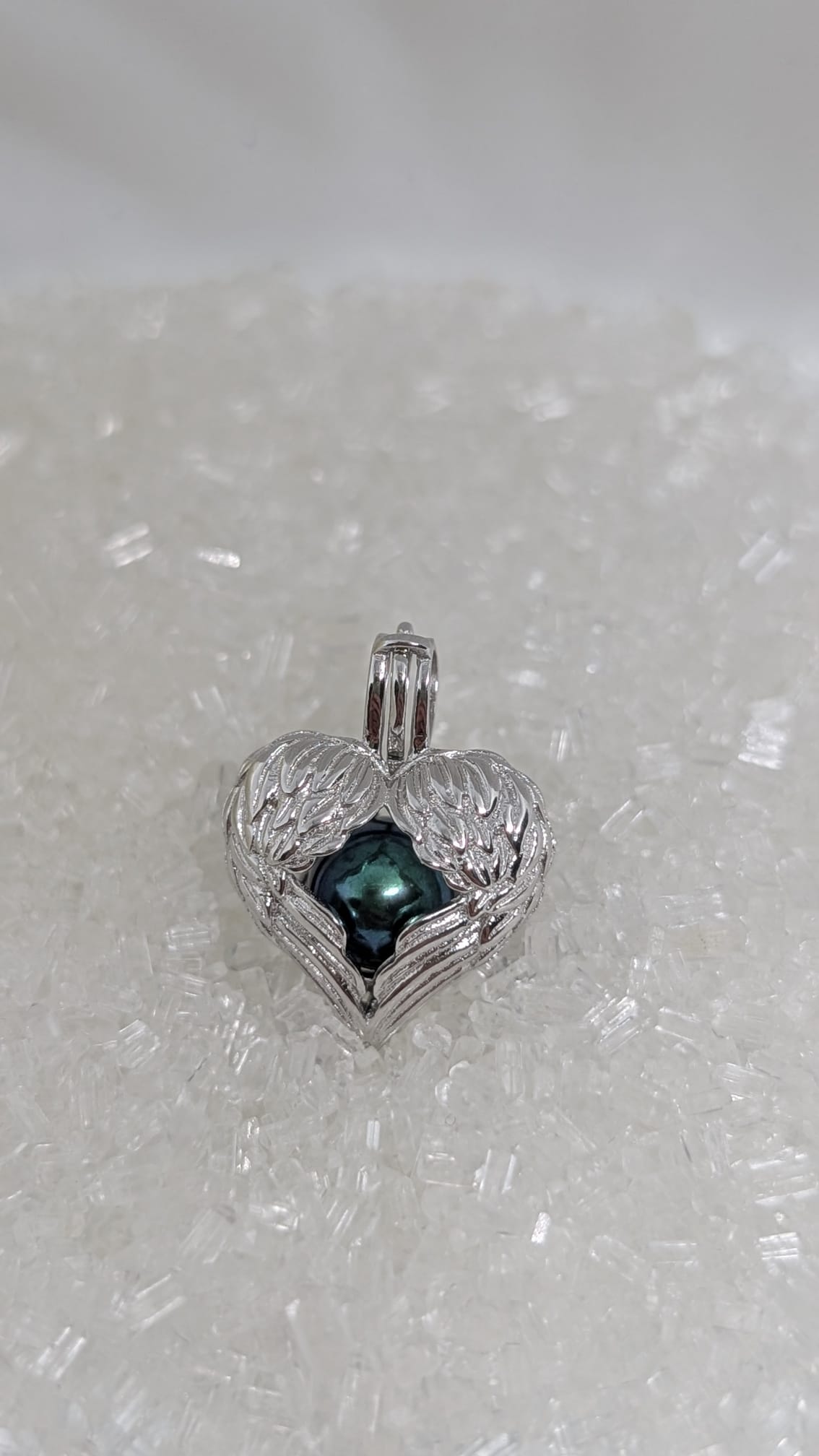 Angel Wings memorial pendant