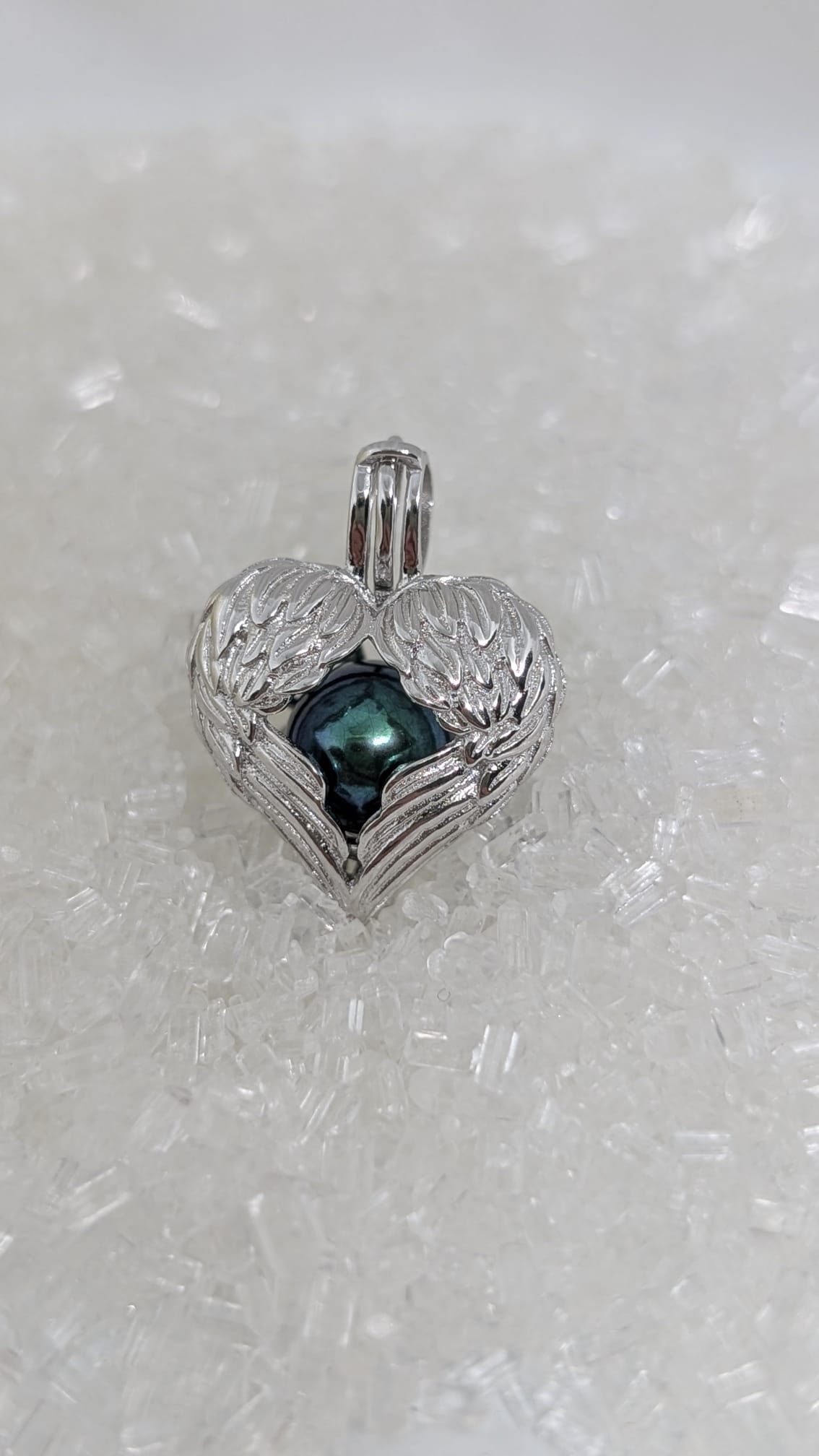 Angel Wings memorial pendant