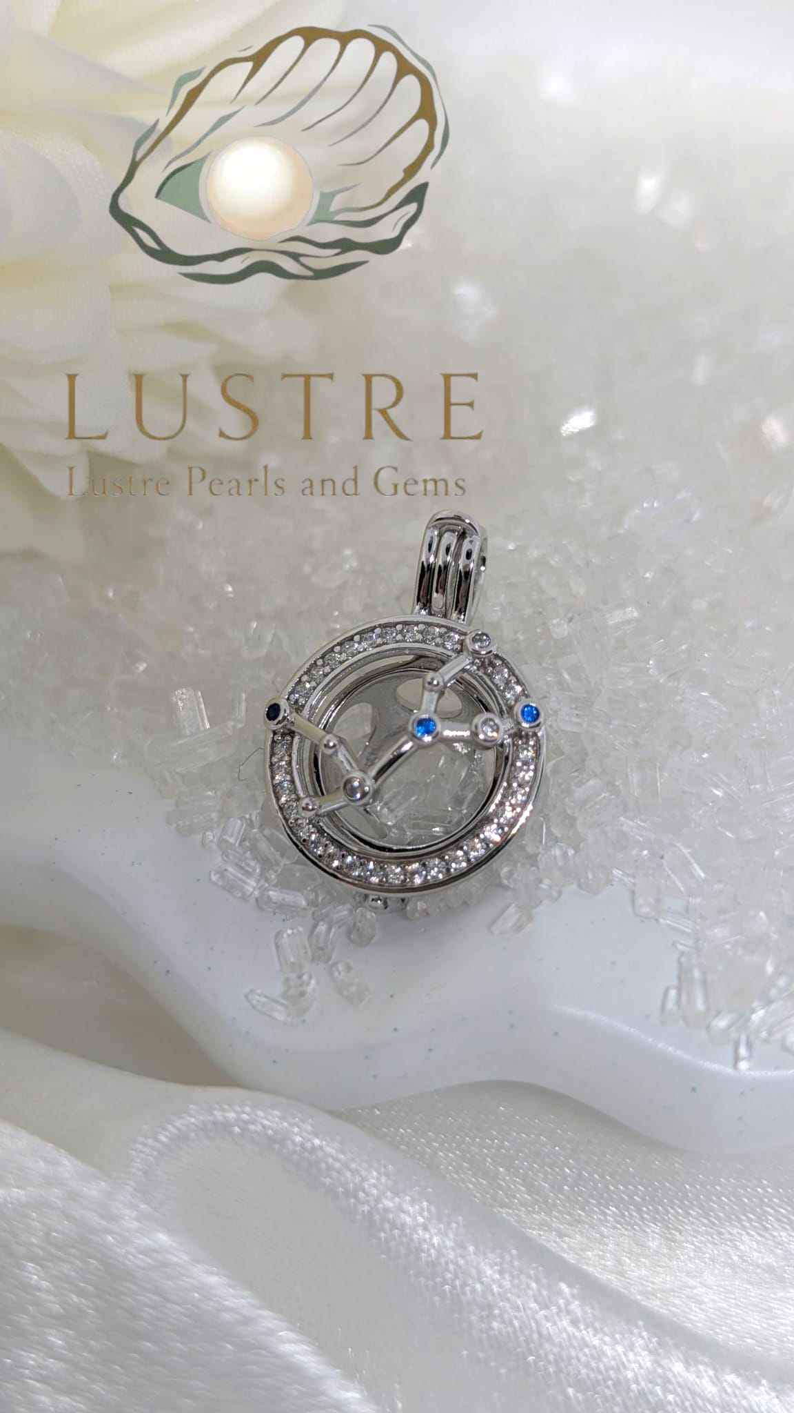 Star sign Constellation cage pendant