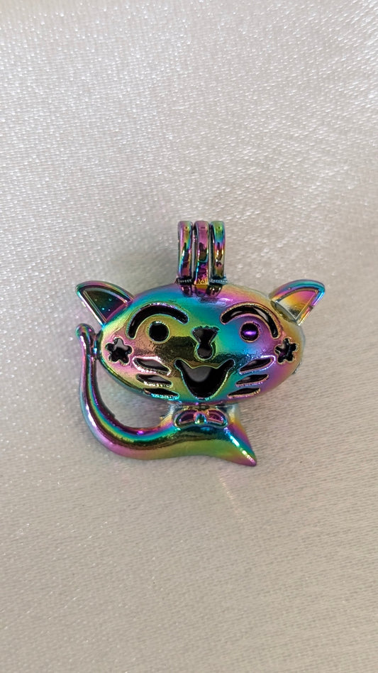 Rainbow iridescent plated cages