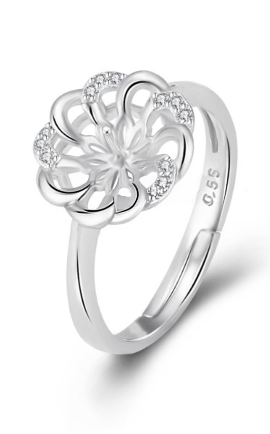 Flower ring adjustable size