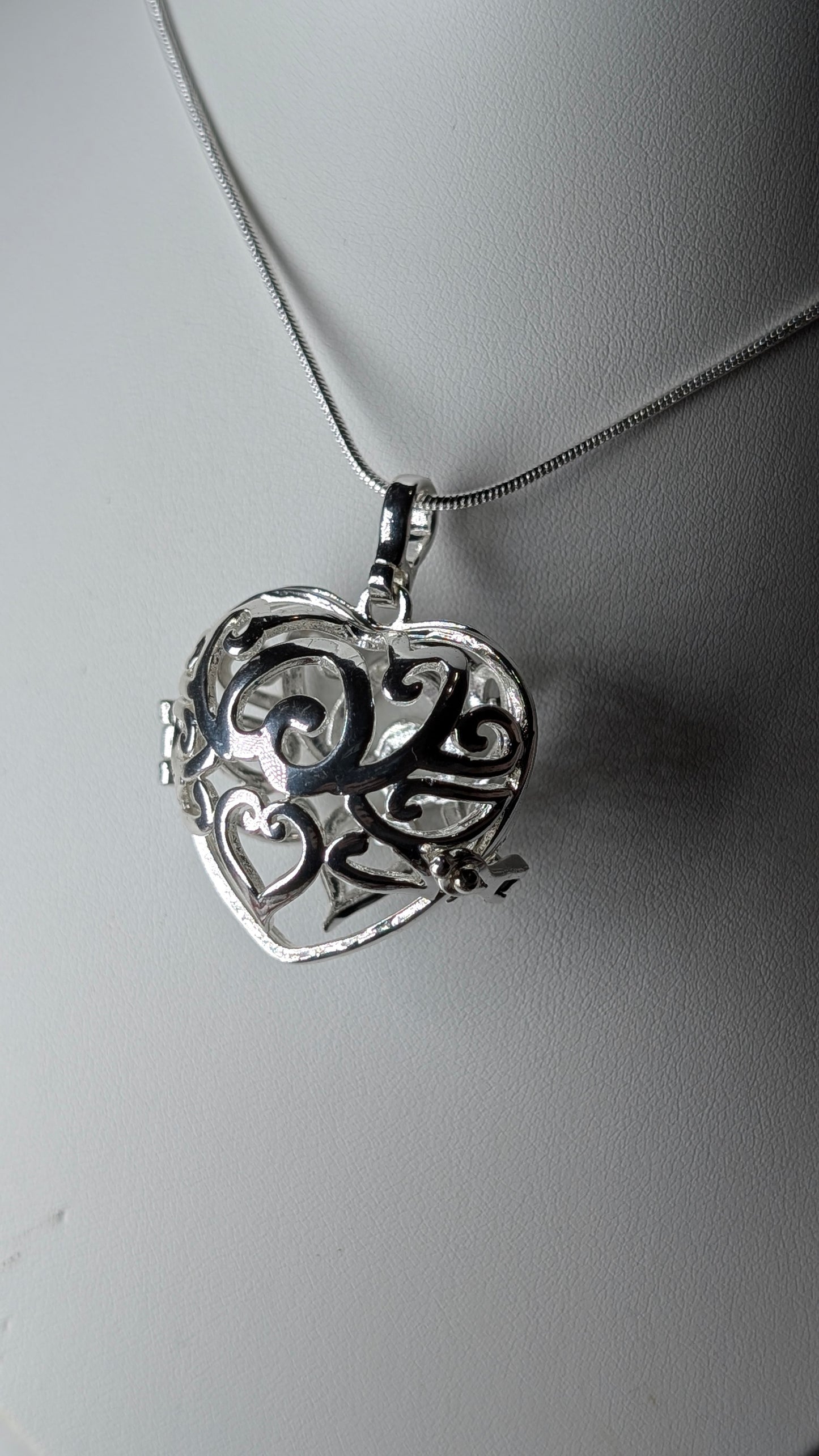 Swirl heart edison cage