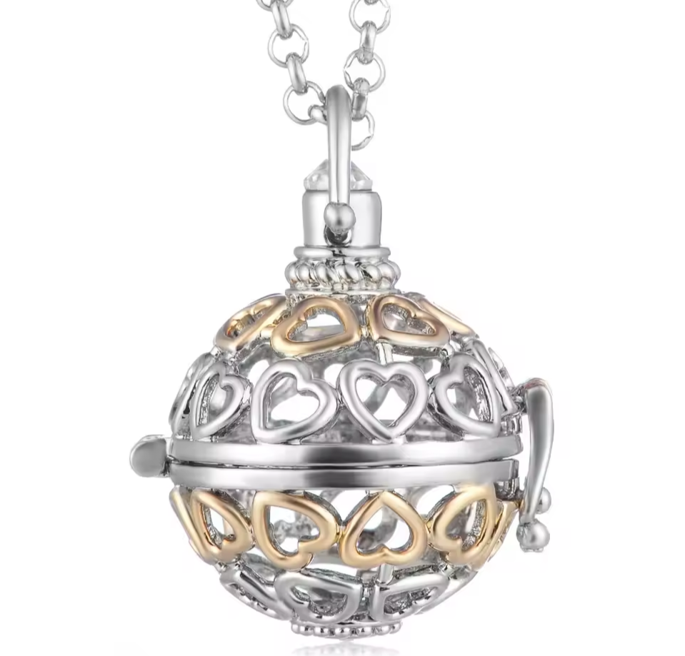 Mixed metal heart edison cage