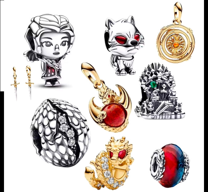 Game of Thrones and House of Dragon charms