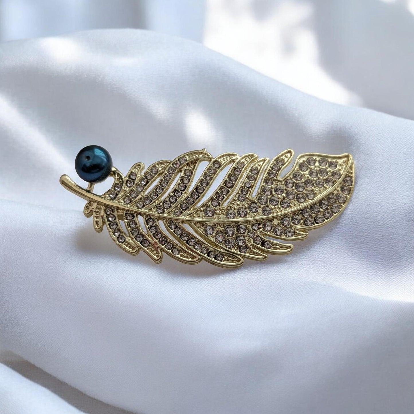 Golden Feather brooch