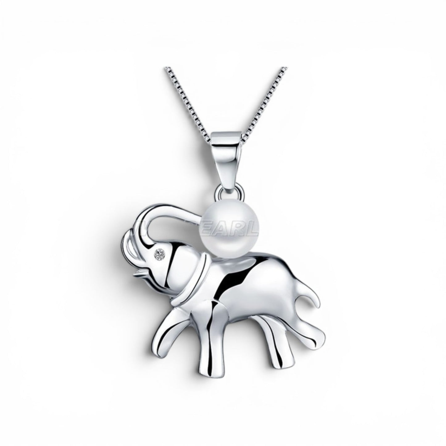 Elephant pearl pendant