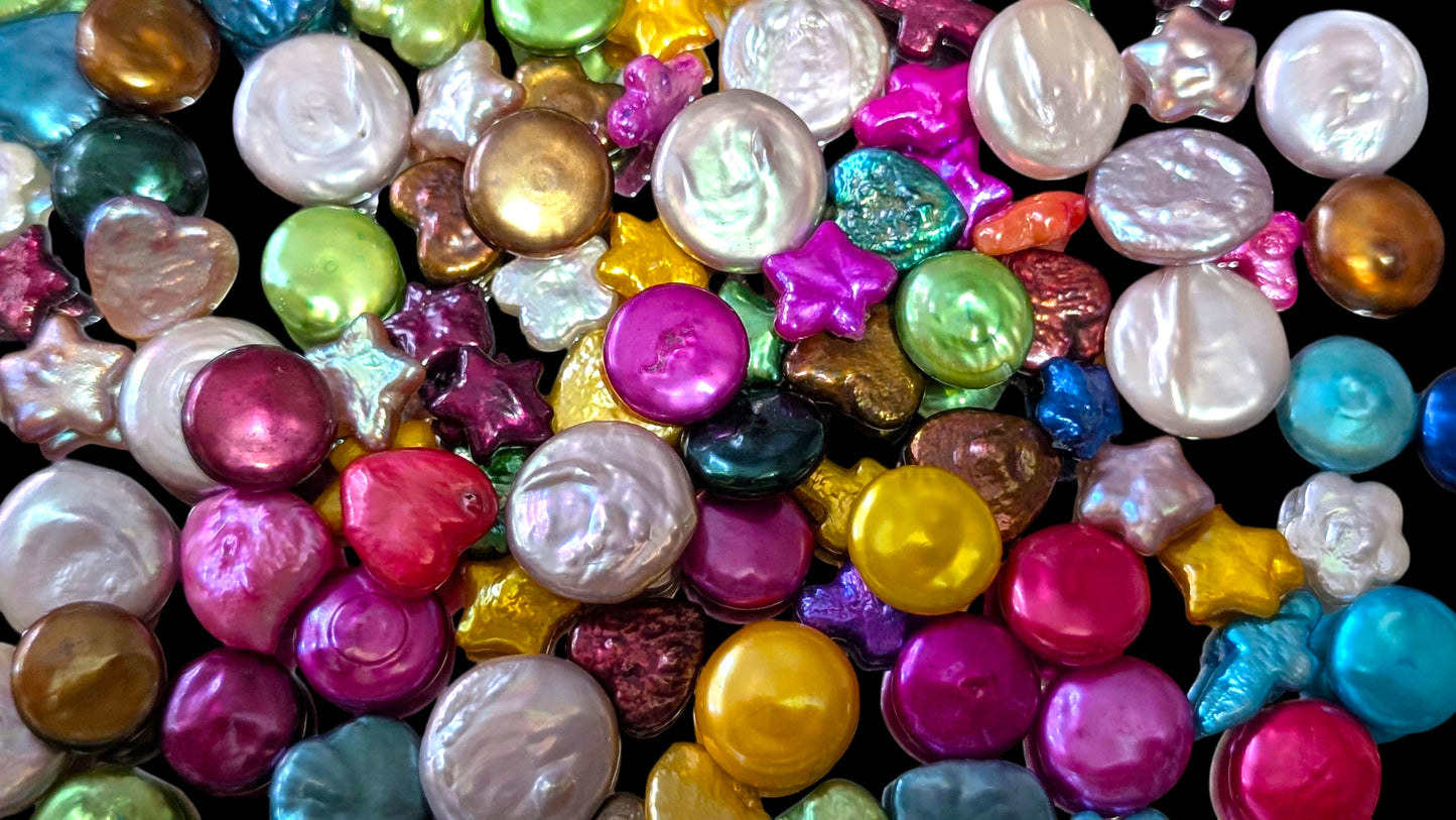 Heart shaped Fresh water pearl fizzer