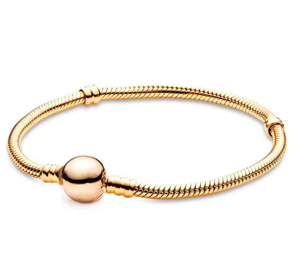 Gold charm bracelet