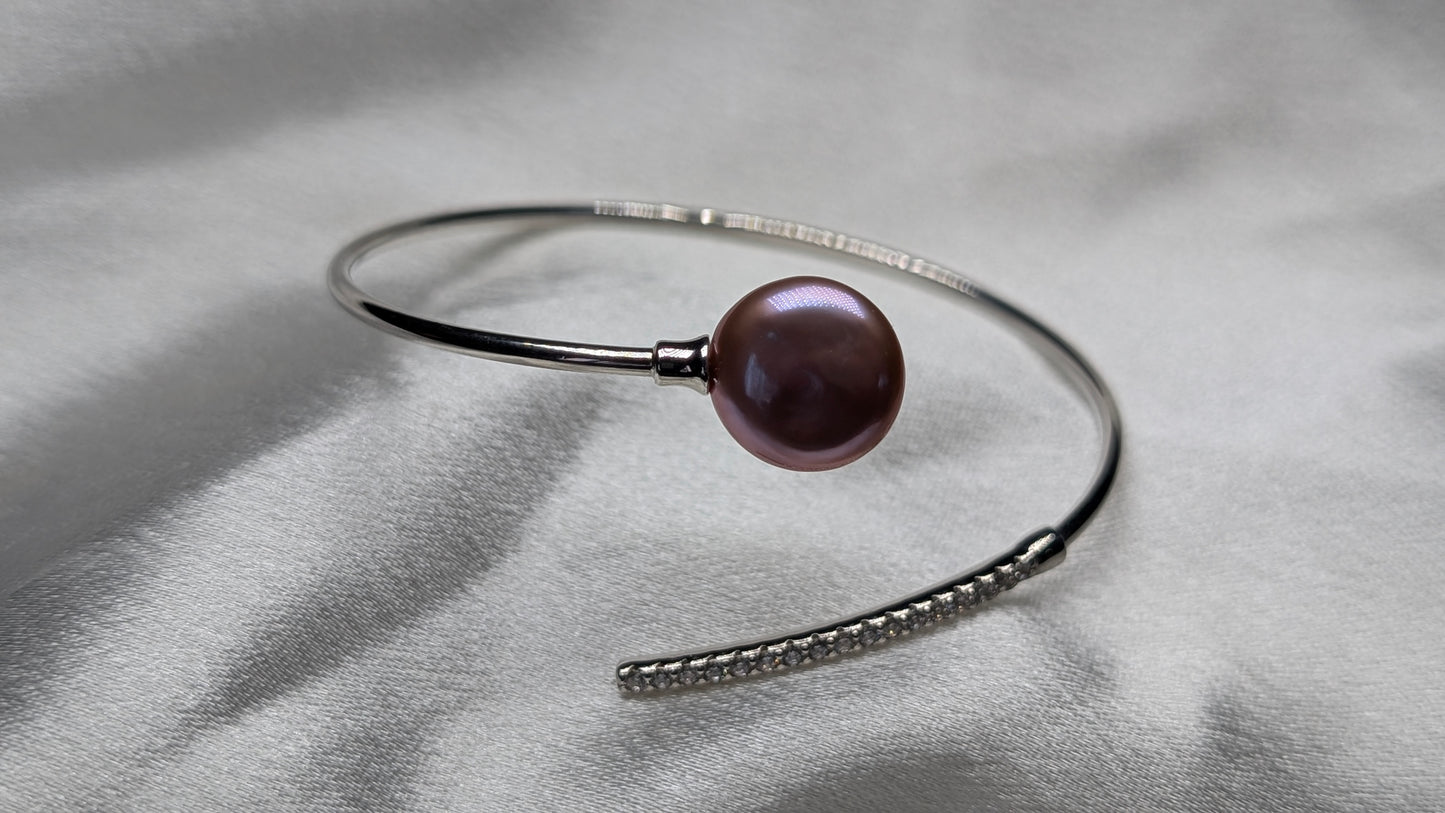 Pink Lavender coin bracelet