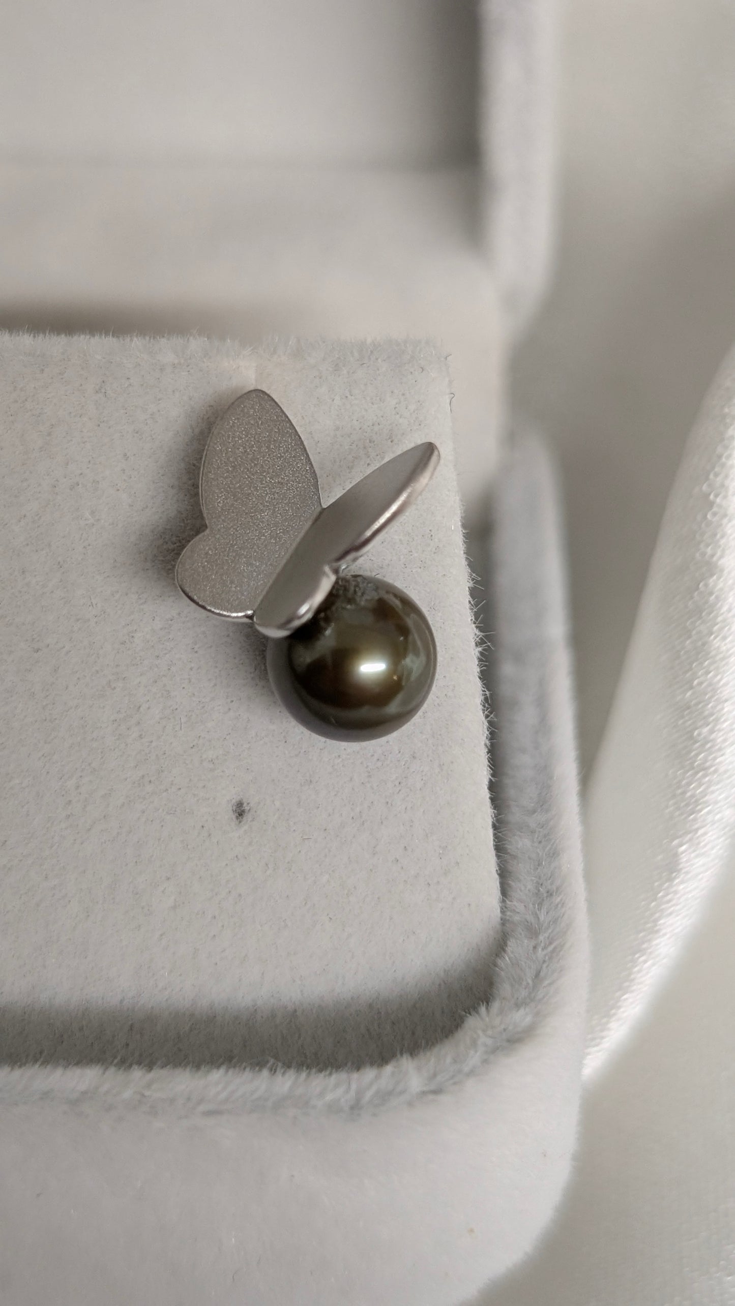 Perched butterfly earrings