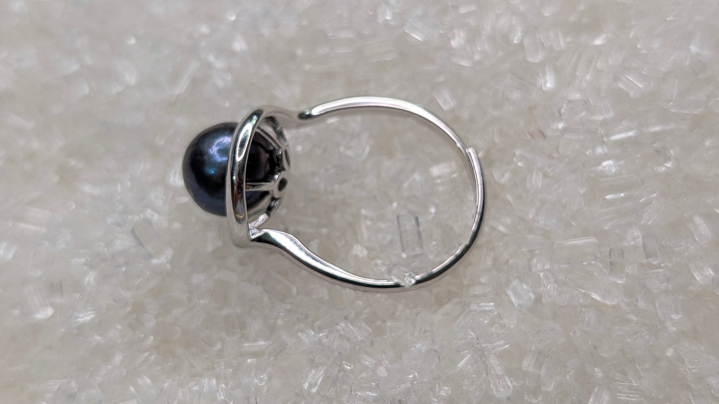 Edison Ring with small peacock edison