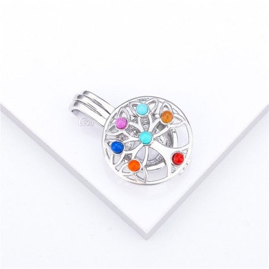 Chakra Tree colourful pearl cage