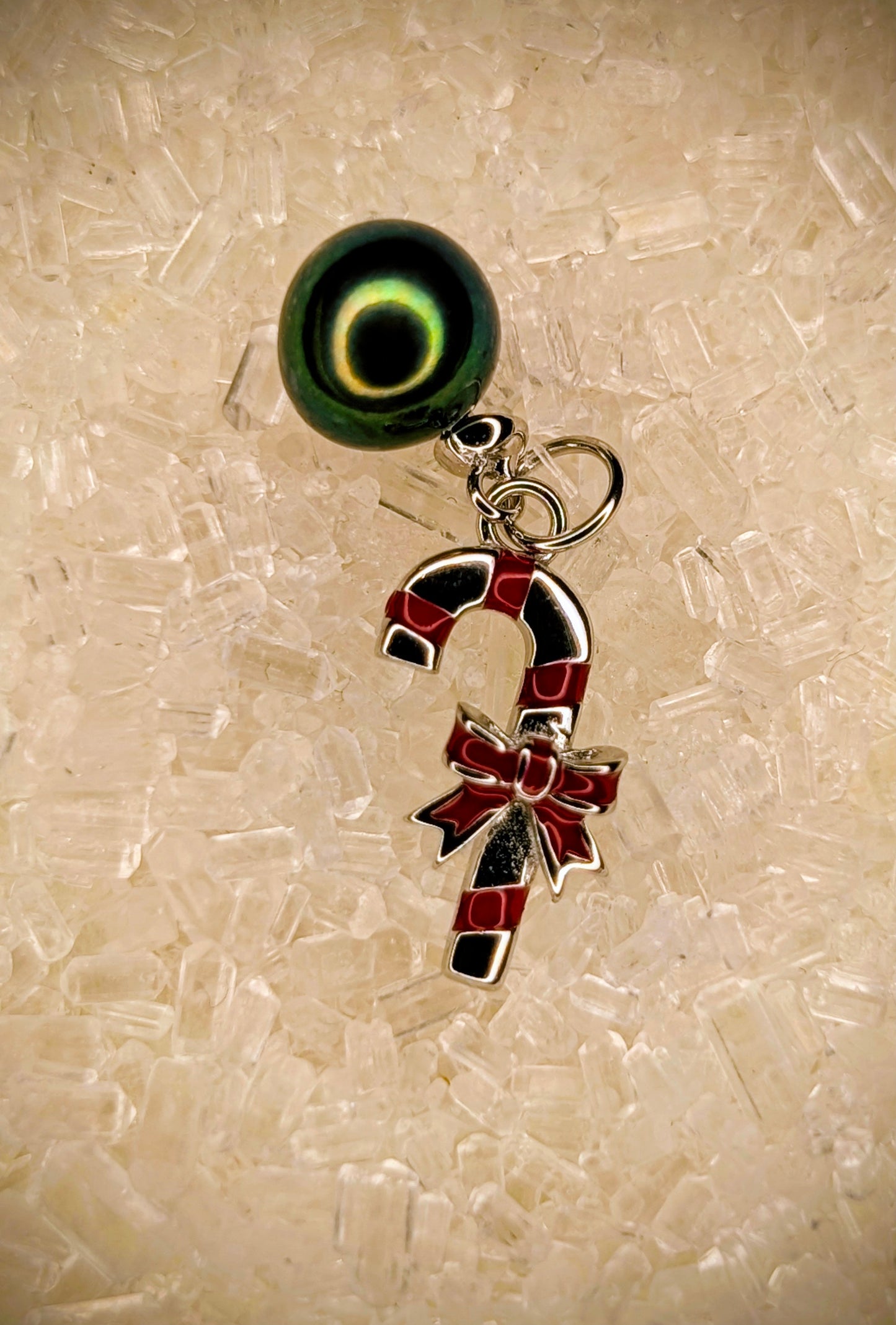 Candy Cane Pearl pendnat