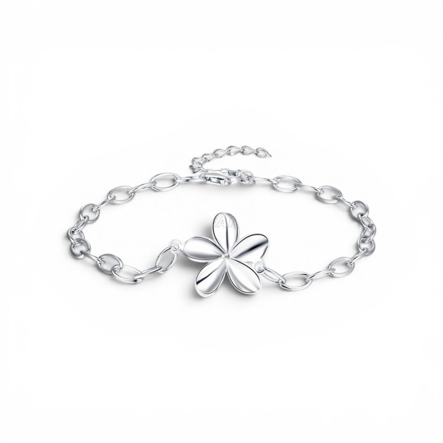 Flower chain bracelet