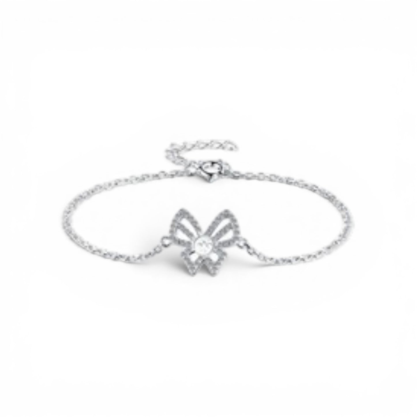 Butterfly pearl bracelet