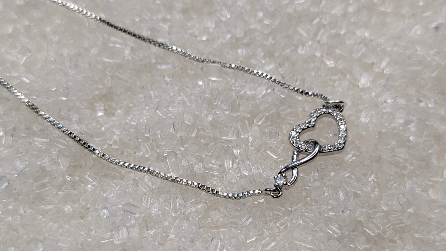 Infinity heart bracelet