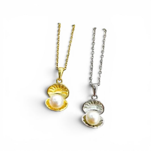 Oyster pearl necklace