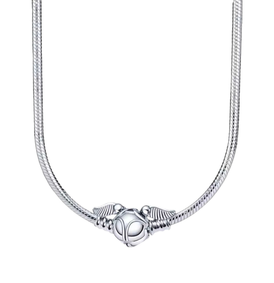 Harry Potter snitch charm necklace