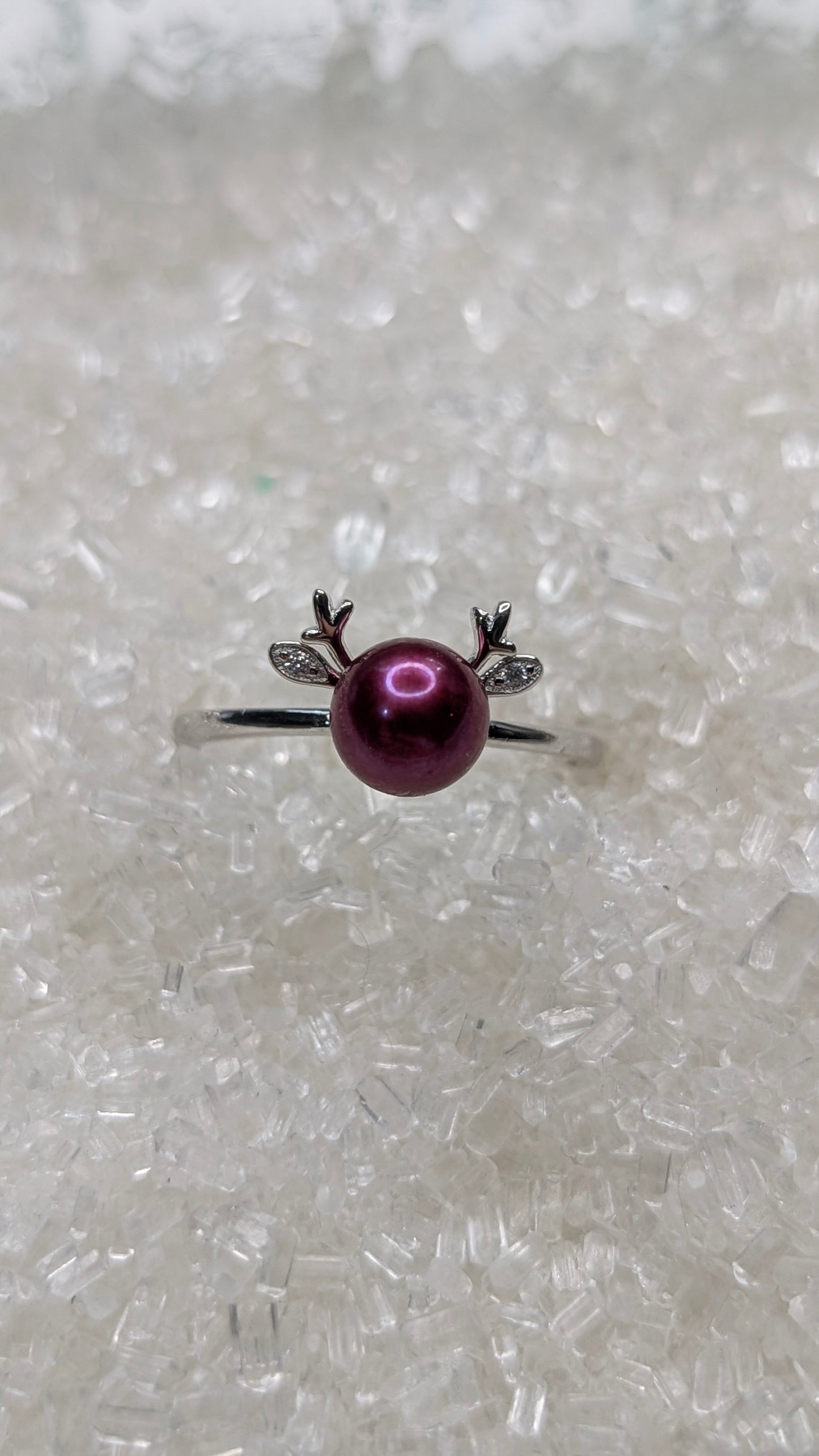 Reindeer adjustable ring