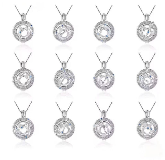 Star sign Constellation cage pendant