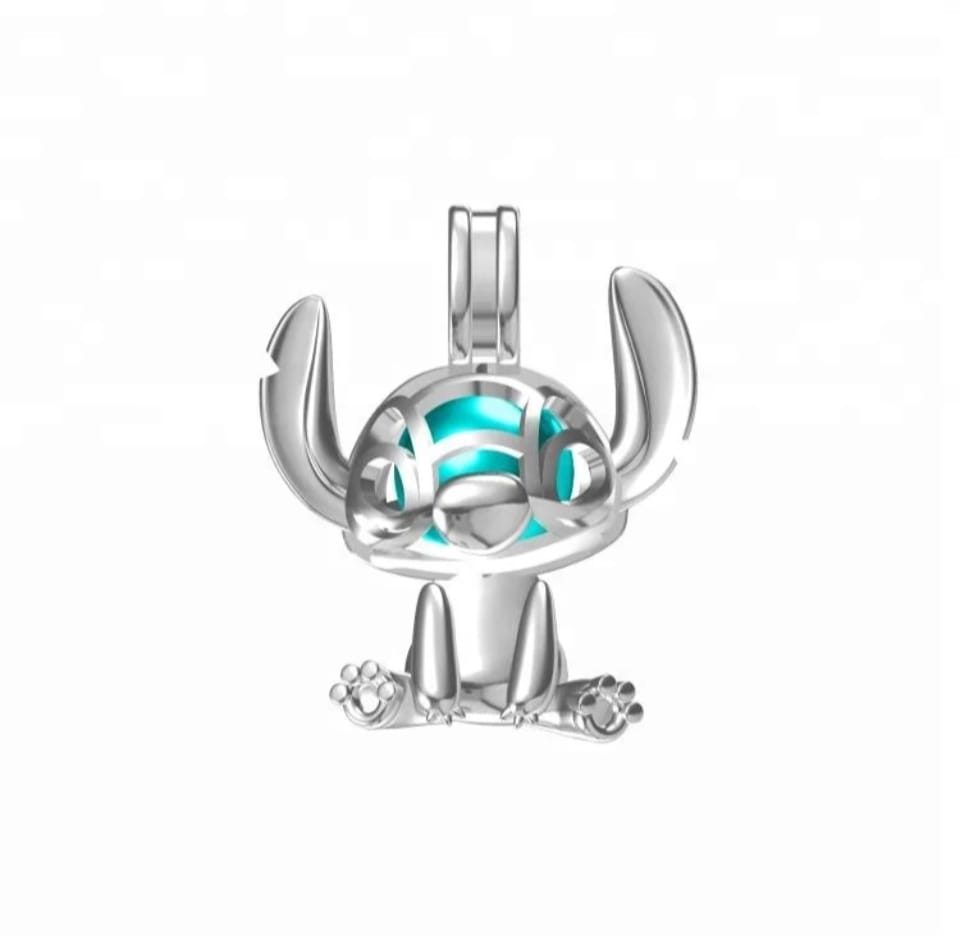 Stitch cage pendant