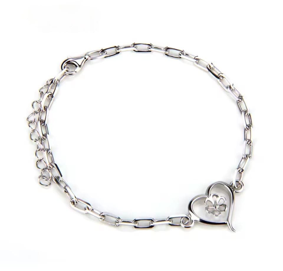 Pearl at heart bracelet