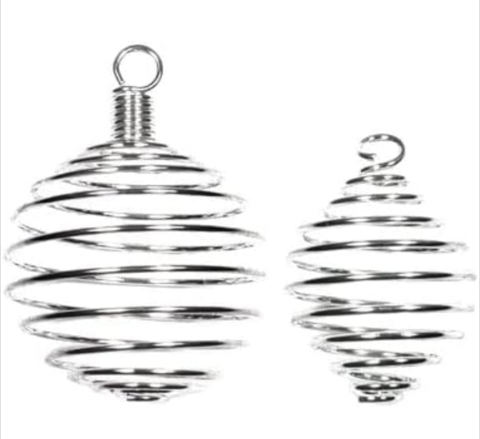 Spiral cage necklace