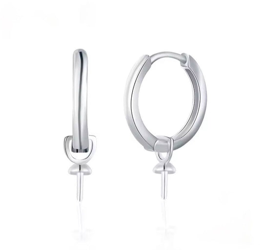 Silver Hoops