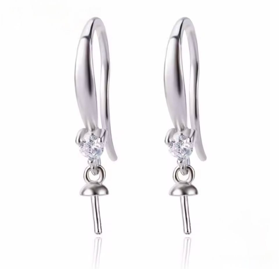 Silver hook earrings