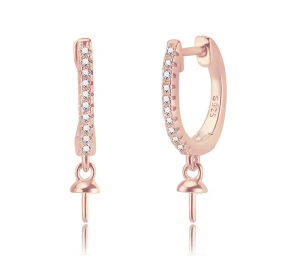 Hoops with Cubic zirconia detail