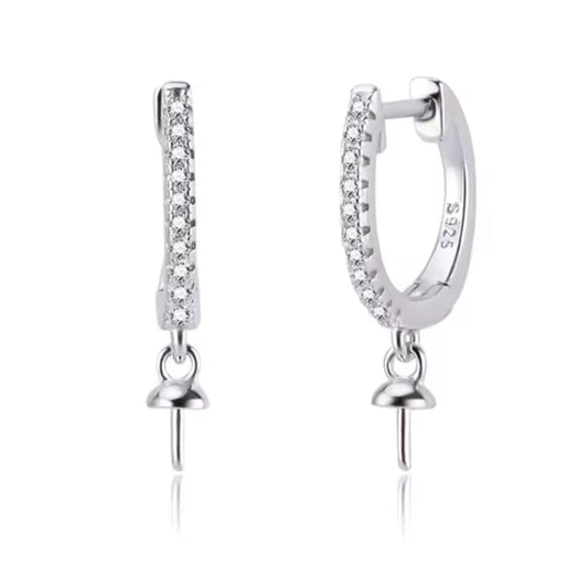 Hoops with Cubic zirconia detail