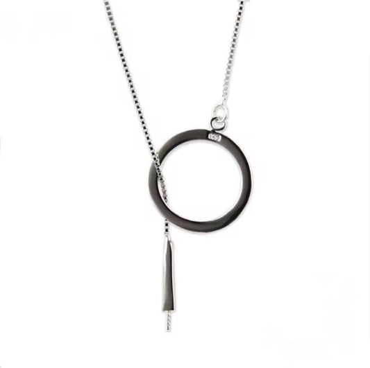 Pearl mount feed through Necklace