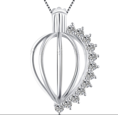Zirconia balloon edison cage pendant