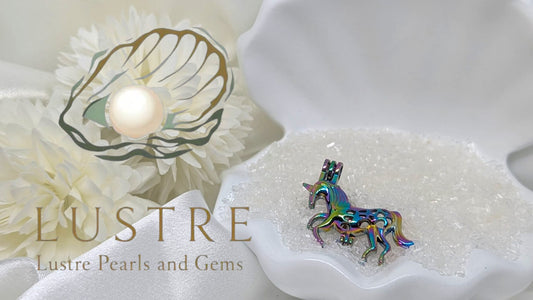 Rainbow unicorn silver plated cage
