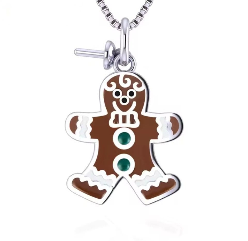Ginger bread man pearl pendant
