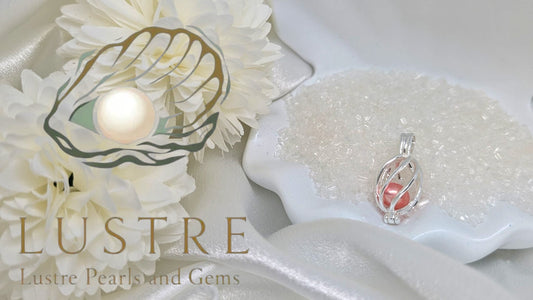 Lantern silver plated pearl cage