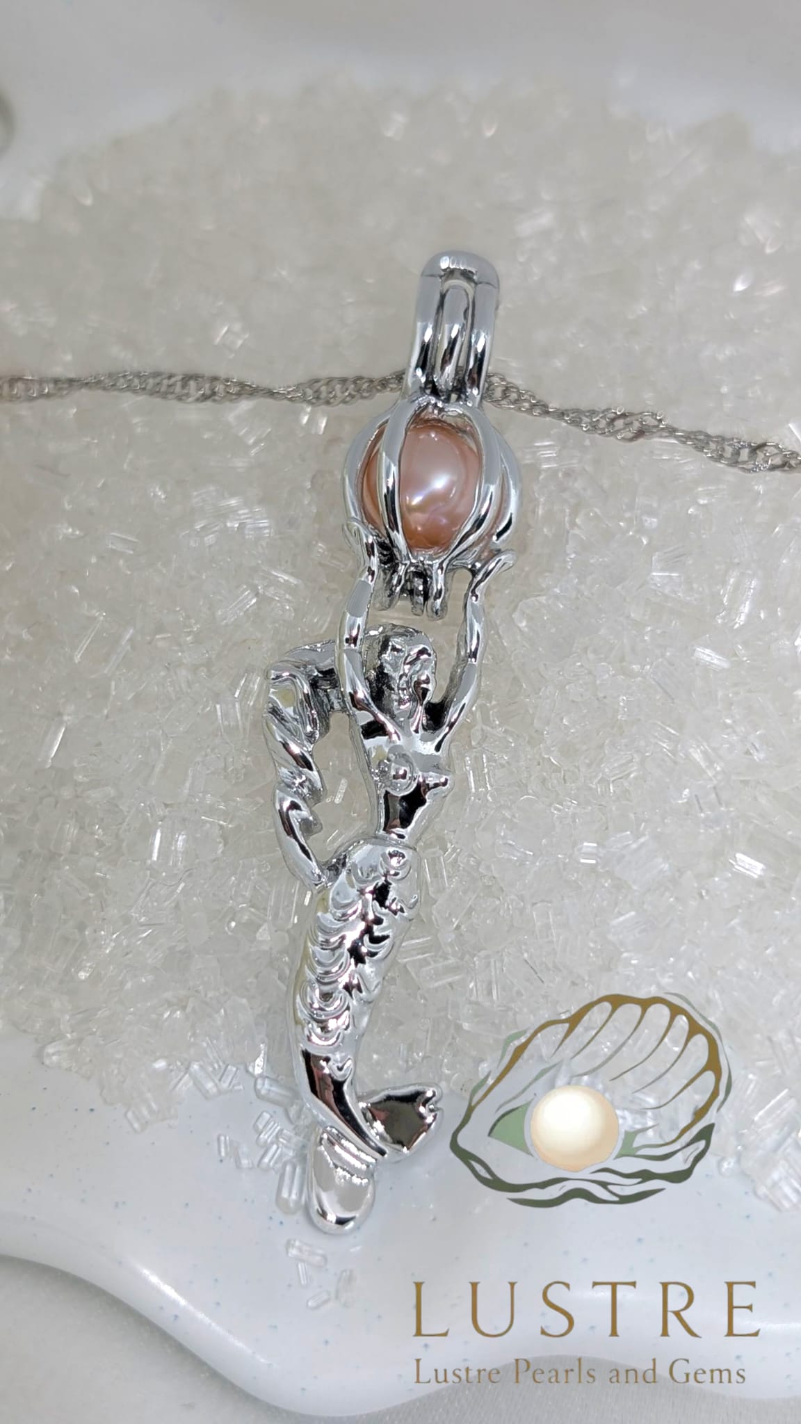 Mermaid cage pendant
