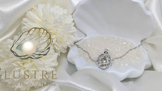 Flower cage necklace