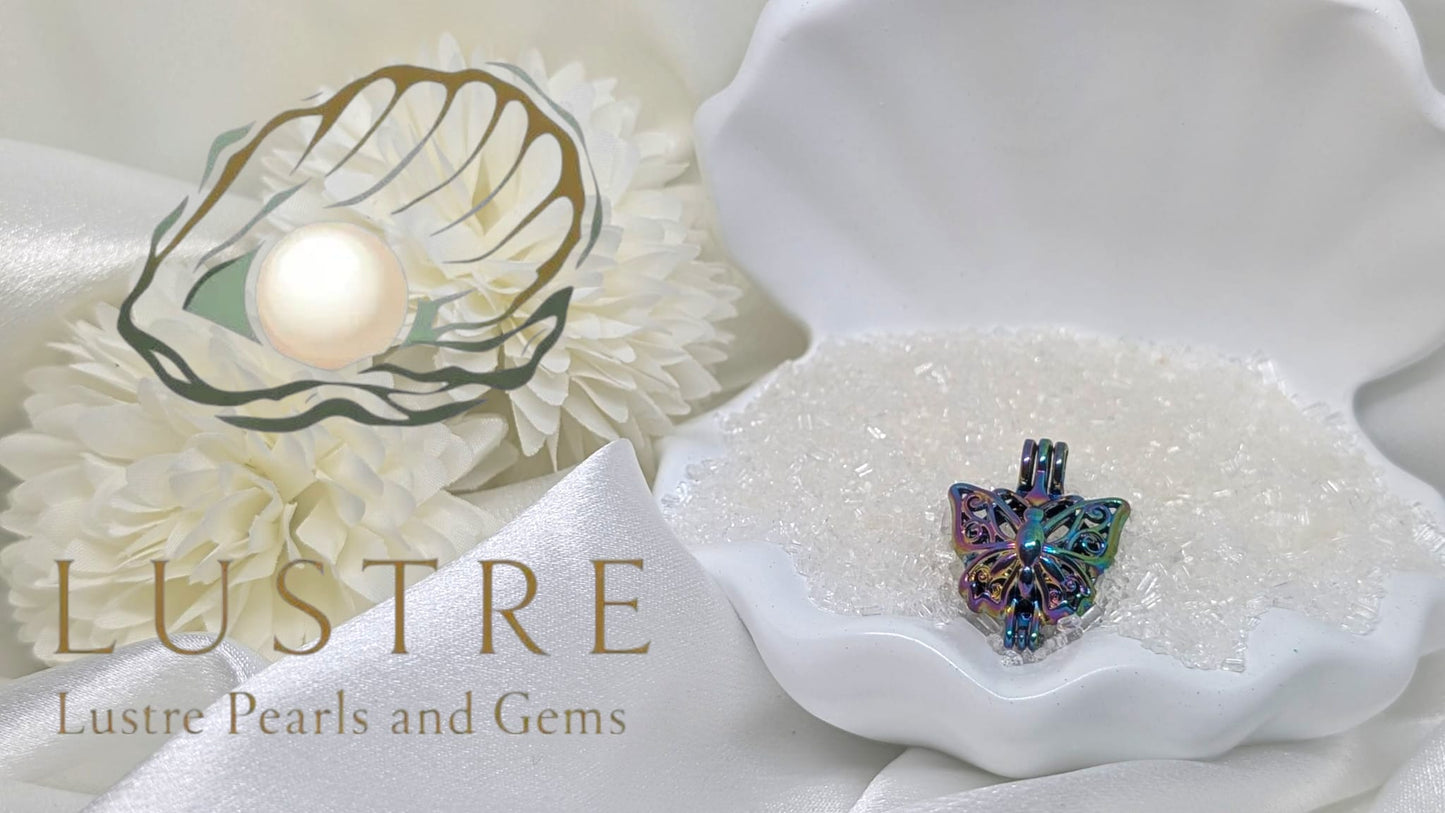 Iridescent butterfly cage