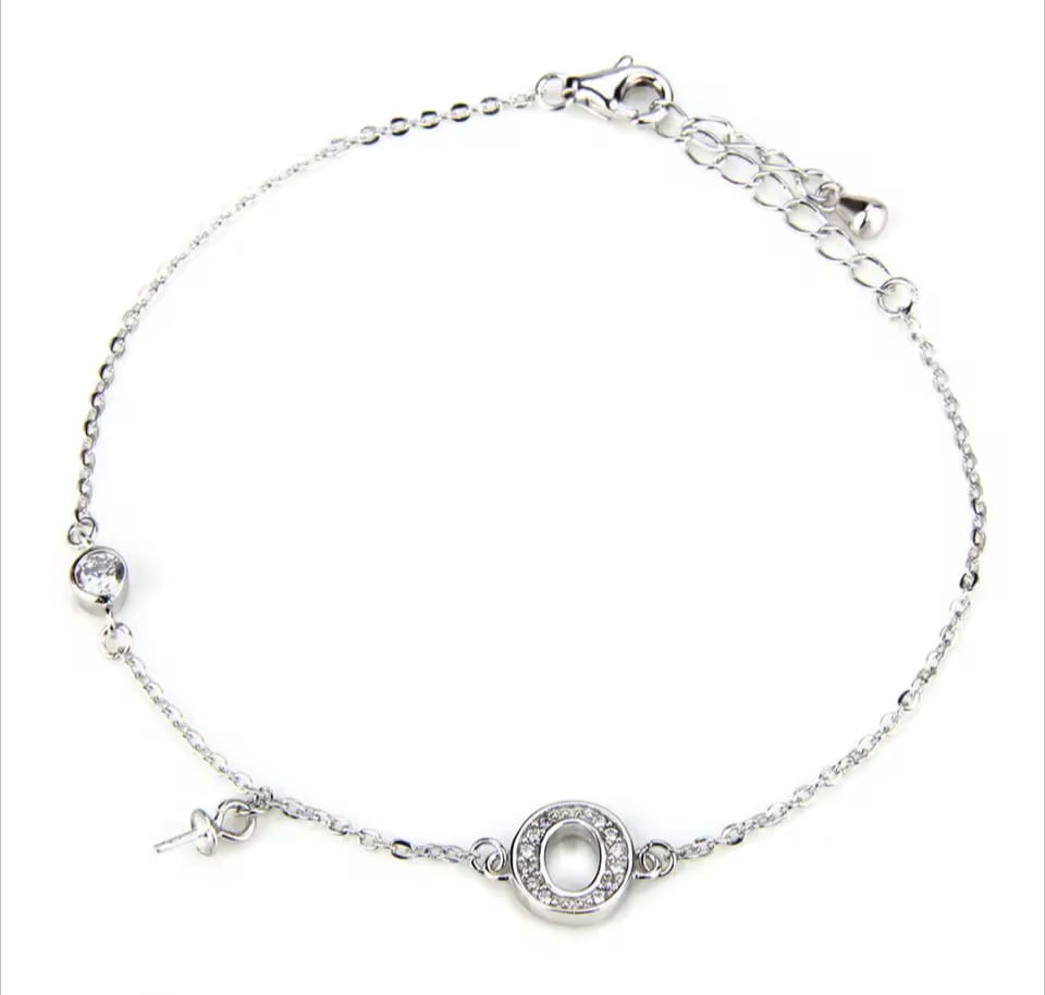 Initial Letter chain bracelet