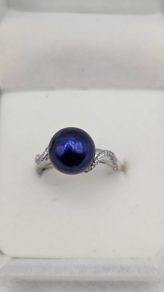 Royal blue Edison ring