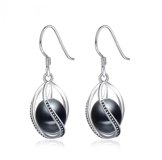 Cage drop earrings