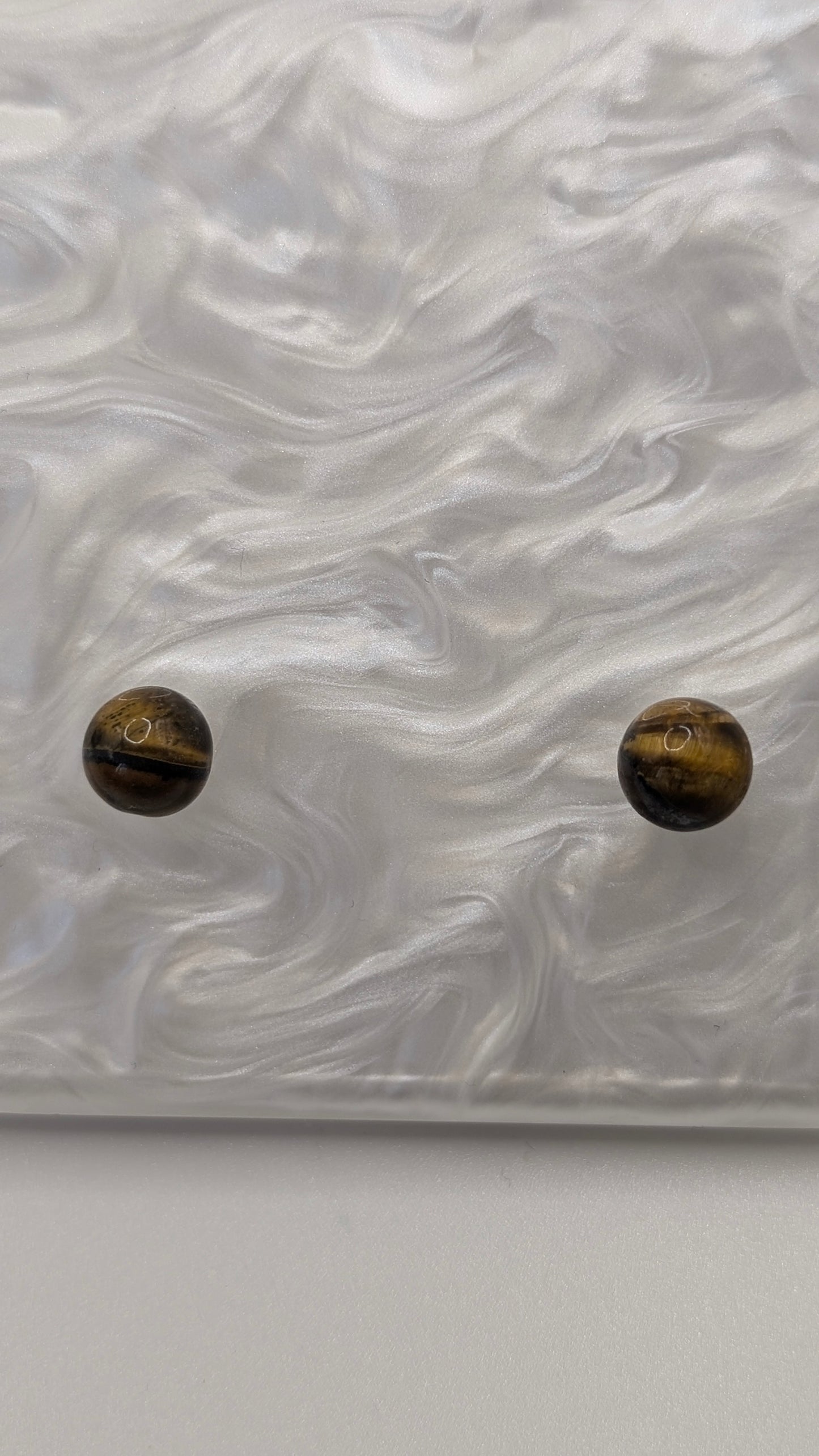 Tigers eye stud earrings