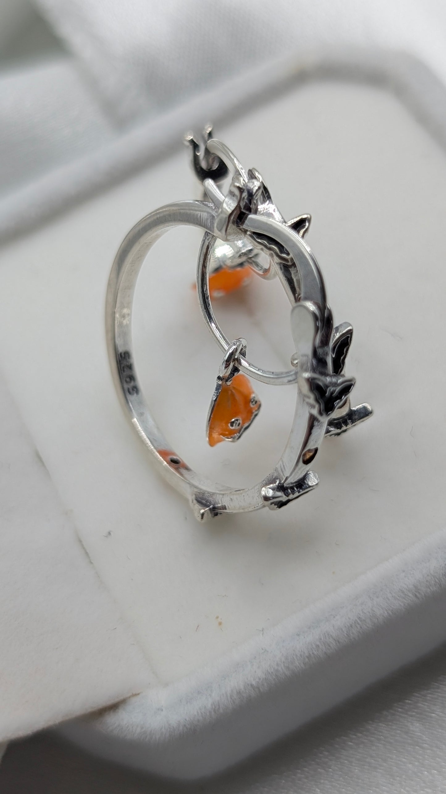 Sterling Silver Halloween hoops