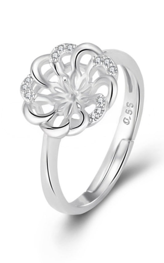 Flower ring adjustable size